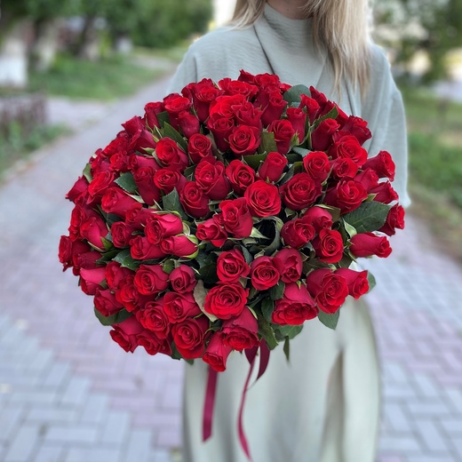 Розы красные 40 см (от 15шт.)