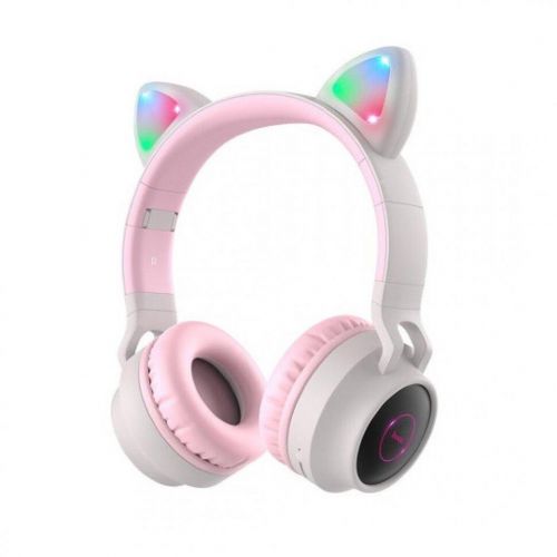 Беспроводные наушники Wireless Cat Ear Headphones BT028C с кошачьими ушками