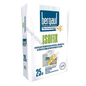 Bergauf Isofix Winter клей для пенополистирола, минваты и нанесения армирующего слоя, 25 кг, шт код:016539