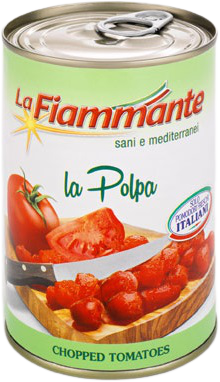 Томаты резаные в собственном соку 400 г, Polpa di pomodoro La Fiammante 400 g