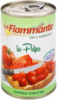 Томаты резаные в собственном соку 400 г, Polpa di pomodoro La Fiammante 400 g