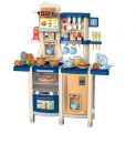 MJL-89Blue Детская кухня игровая, набор интерактивный с водой и паром 100 см.