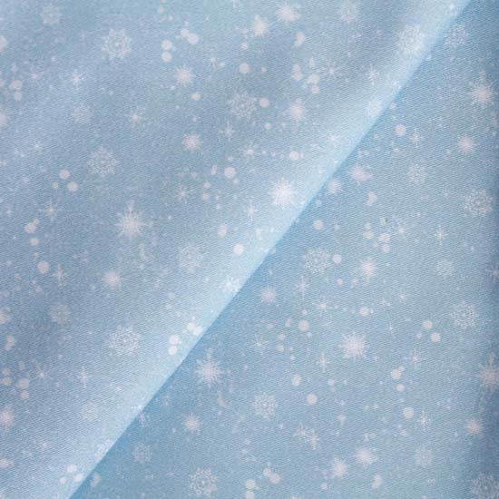 Хлопок снежинки и созвездия на голубом 50х37 см  limit