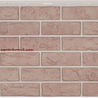 Фасадная панель Nailite  "Hand-Laid Brick" Красный кирпич / Red Blend
