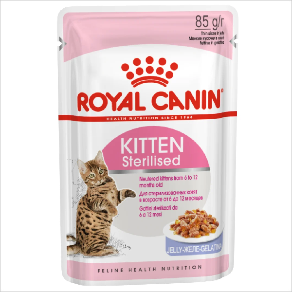 Влажный корм для кошек Royal Сanin Kitten Sterilised кусочки в желе
