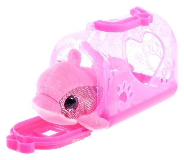 Мягка игрушка дельфин с домиком милые глазки Cute Pets