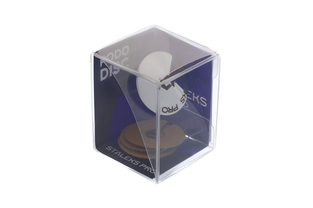 Пододиск «Зонтик» PODODISC Staleks Pro, размер L в комплекте со сменным файлом-кольцом, 180 грит, 5 шт. (25 мм) (Арт. UPDset-25)