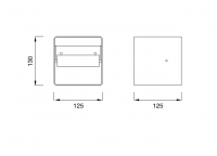 Кубический держатель для туалетной бумаги Cea Design NEUTRA NEU 13 схема 2