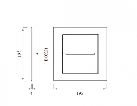 Встроенный держатель для туалетной бумаги Cea Design STEM POR 02 с открывающимся люком схема 2