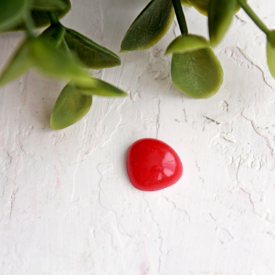 Кукольная миниатюра - Носик пластиковый красный 12 мм