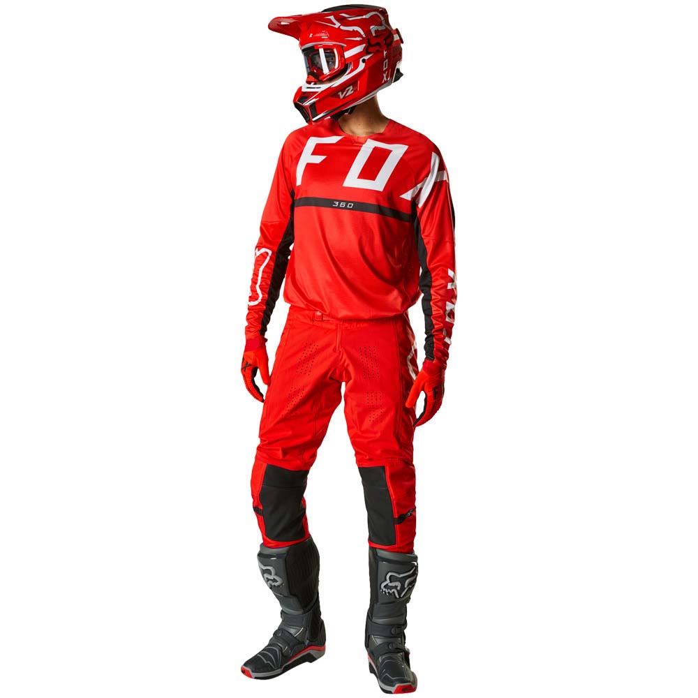 Fox 360 Merz Flo Red (2022) джерси и штаны для мотокросса