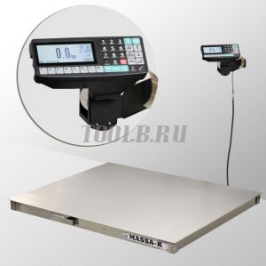 Масса-М 4D-PM.S-12/10-1000-RP Весы платформенные электронные с печатью этикеток