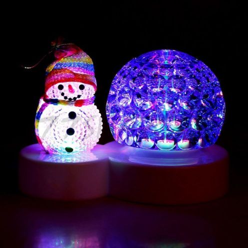 Световой шар "Снеговичок" настольный светильник