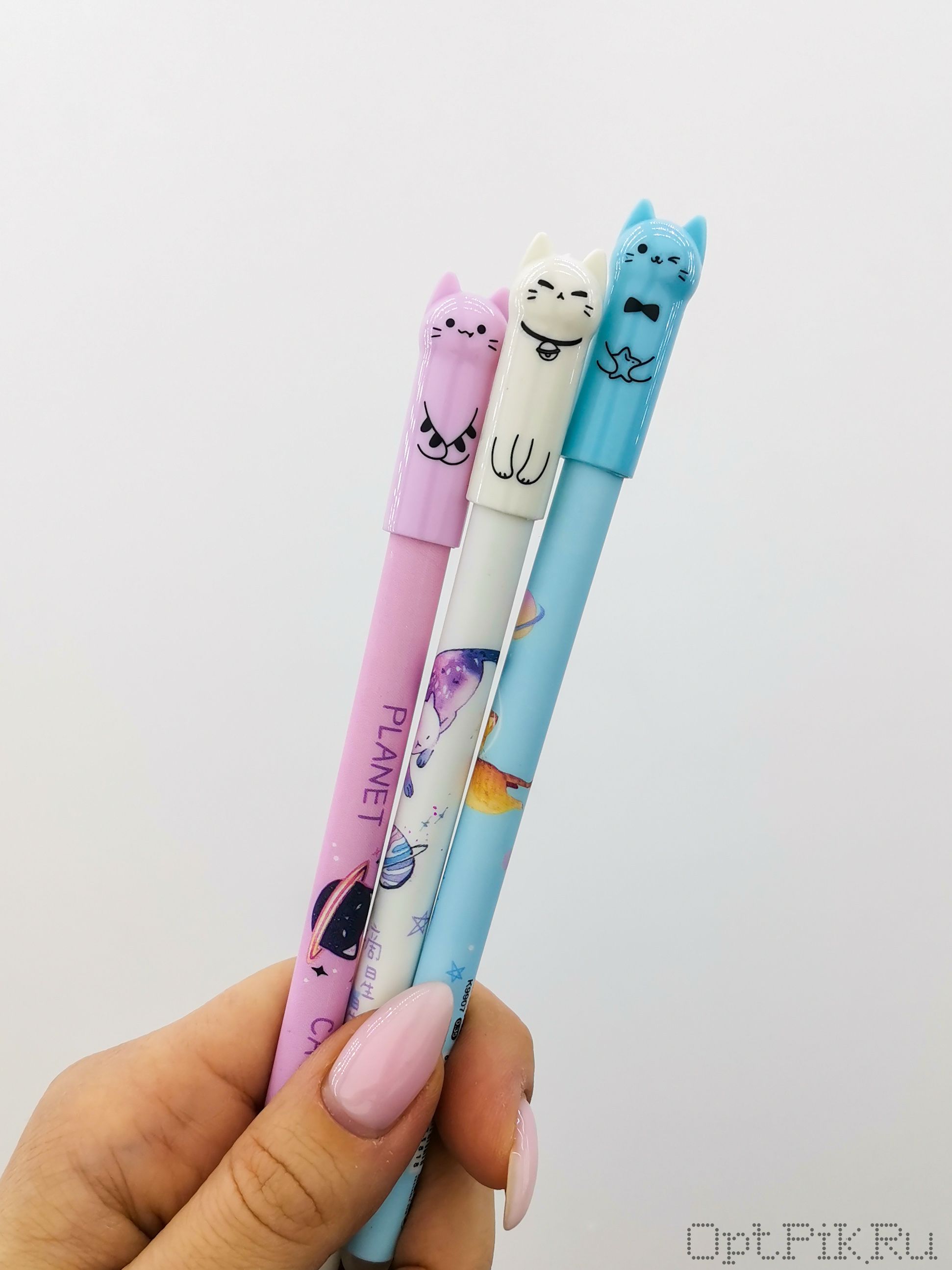 Ручка со стирающимися чернилами "Колпачок кошка" пиши-стирай
