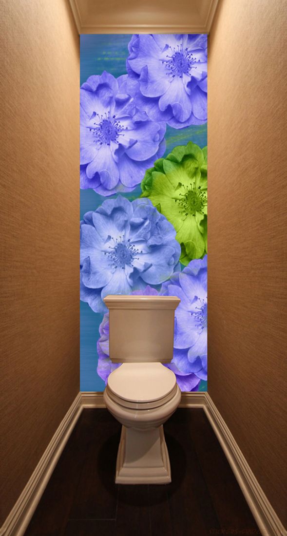 Фотообои в туалет - Игра цвета