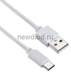 Кабель USB-Lightning для iPhone/PVC/white/1m/REXANT