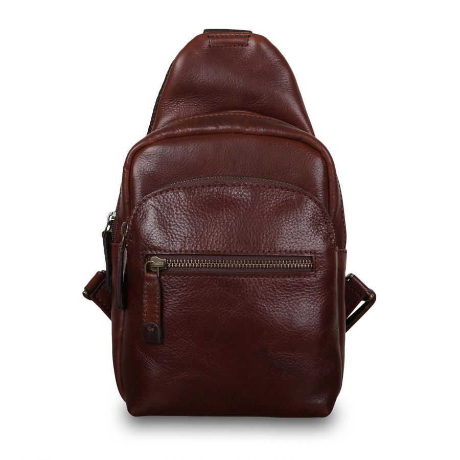 Кожаный рюкзак с одним плечевым ремнем Ashwood Leather 8147