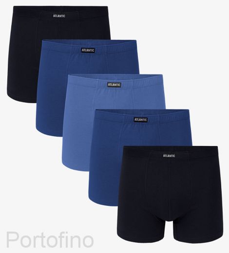 5SMH-001 Трусы мужские шорты Atlantic Five solid shorts - набор 5 штук