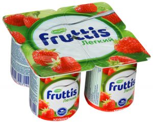 Продукт йогуртный FRUTTIS 110г 0,1% Легкий клубника