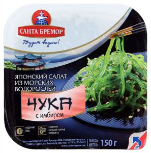 Салат из морских водорослей САНТА БРЕМОР 150г Чука с имбирем