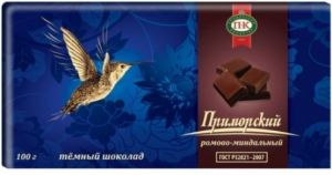 Шоколад ПРИМОРСКИЙ Ромово/Миндальный темный 100г