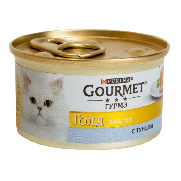 Влажный корм для кошек Gourmet Gold паштет с тунцом