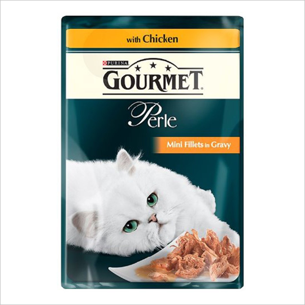 Влажный корм для кошек Gourmet Perle с курицей