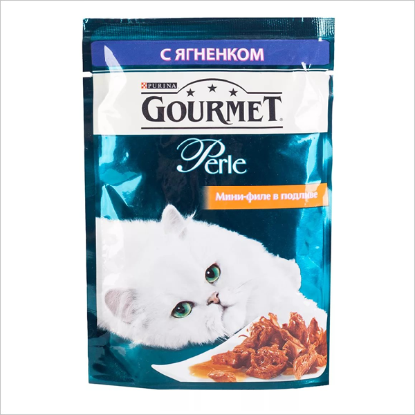 Влажный корм для кошек Gourmet Perle с ягненком