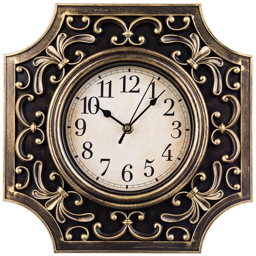 Часы настенные кварцевые "Royal house" 30x30 см циферблат=16 см