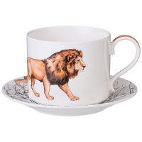 Чайный набор на 1 персону "Animal world" лев 300 мл
