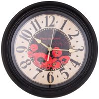 Часы настенные "Маки" 40x40x4.5 см