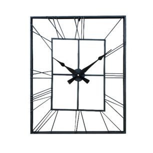 Настенные часы GALAXY DM-130 Black, 60х70см, из металла