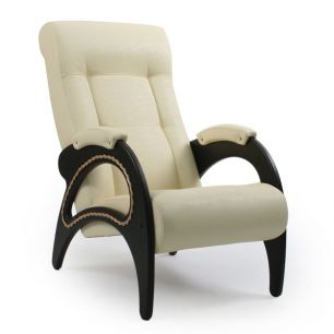 Кресло для отдыха модель 41 (Polaris Beige/Венге c лозой)