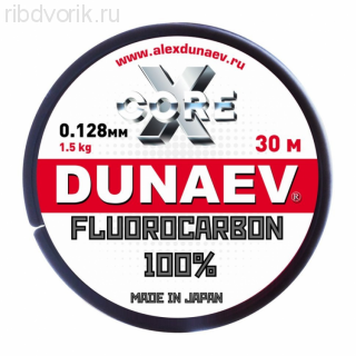 Леска Dunaev Fluorocarbon 0.405мм 30м
