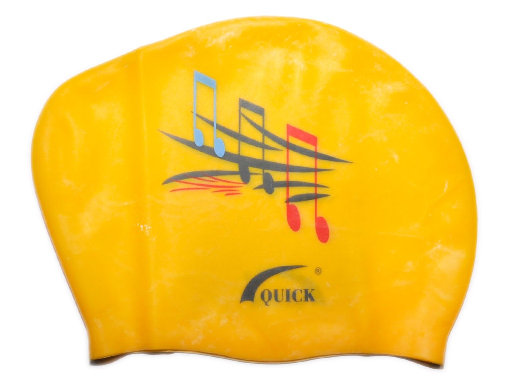 Шапочка для плавания жёлтая, артикул 06105
