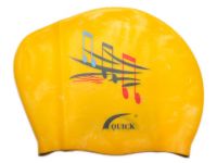 Шапочка для плавания жёлтая, артикул 06105