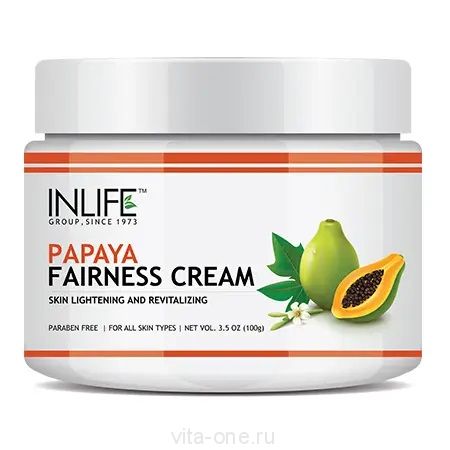 Крем для лица с папайей Papaya Fairness Cream INLIFE (Инлайф) 100 г