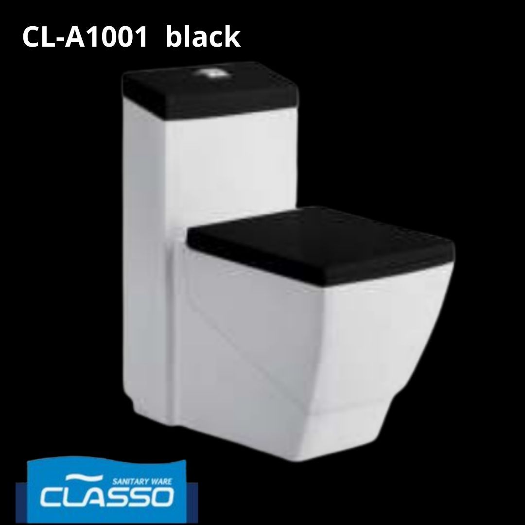 CLASSO | Divara Sıfır Monoblok Unitaz CL-A1001 qara