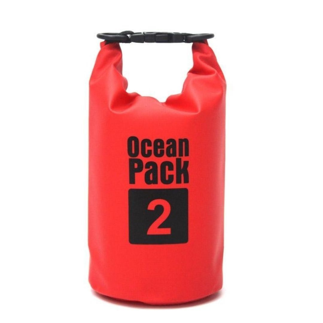 Водонепроницаемая сумка Ocean Pack, цвет Красный, 2 л