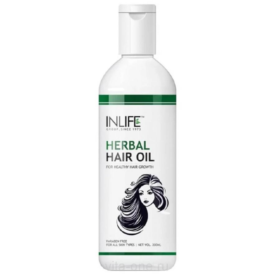 Масло для волос Herbal Hair Oil INLIFE (Инлайф) 200 мл