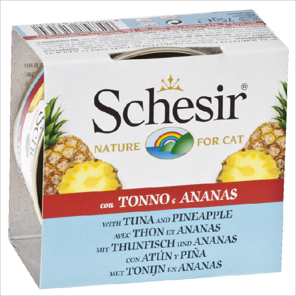 Влажный корм для кошек Schesir с тунцом и ананасом