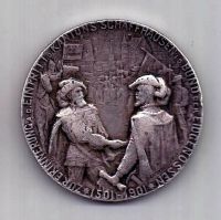 медаль 1901 Швейцария Шаффхаузен Редкость XF