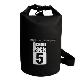 Водонепроницаемая сумка Ocean Pack, 5 л, цвет Чёрный