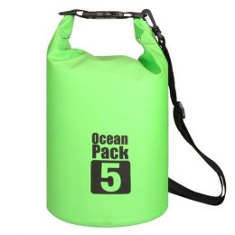 Водонепроницаемая сумка Ocean Pack, 5 л, цвет Зелёный