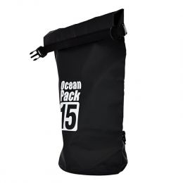 Водонепроницаемая сумка Ocean Pack, 15 л, цвет Чёрный