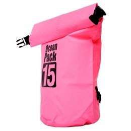 Водонепроницаемая сумка Ocean Pack, 15 л, цвет Розовый