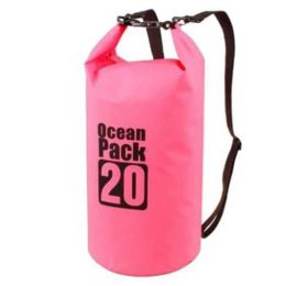 Водонепроницаемая сумка Ocean Pack, 20 л, цвет Розовый