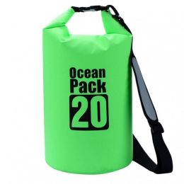 Водонепроницаемая сумка Ocean Pack, 20 л, цвет Зелёный