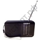 Радиоприёмник СТАРТ 001 Black расширенный FM, AM, классич.дизайн, наушни 12,5 х 7,5 х 2,5