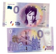 0 ЕВРО - Анжелина Джоли (Angelina Jolie). Памятная банкнота Oz ЯМ